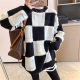 Preppy Aestitic Outfits Round Neck Sweater