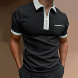 Polo Shirts Slim Fit Pocket Men's T-shirt