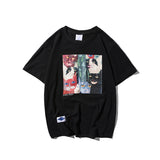 Men's T-shirt Summer Cartoon Cat Printing Fashion Brand Crew Neck Casual Tee Short Sleeve T-shirt