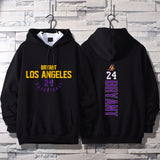 In Memory of Kobe Hoodie Kobe Black Mamba No. 24 Hooded Sweater Winter Fleece-Lined