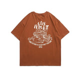 Men T Shirt Summer Casual Tops Men's Clothes Summer Wear Retro Men's round Neck Short Sleeve Casual Loose Printed Couple T-shirt