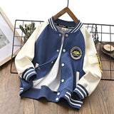 Children Baseball Jacket Autumn Boys' Baseball Jacket Kids' Overcoat Clothing Girls' Casual Jacket