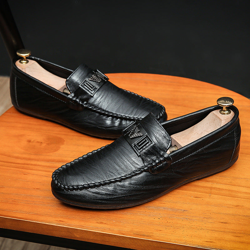 Loafers for Men Fall British Beanie Shoes