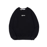 Off White Sweatshirts Long Sleeve round Neck Sweater Autumn and Winter Letter Crew Neck Pullover Terry Sweater for Men and Women