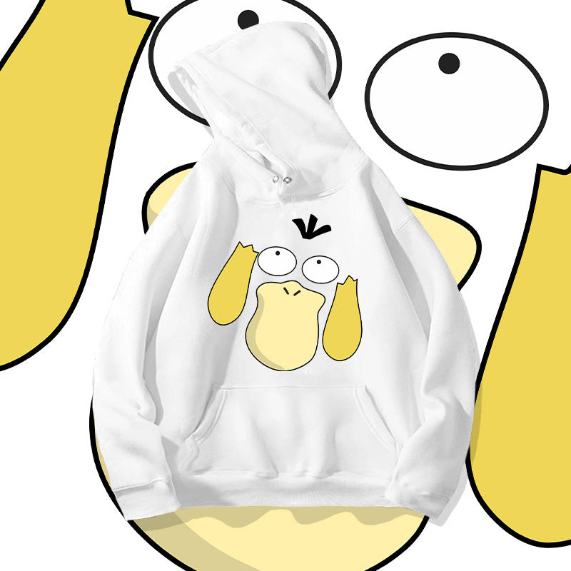 Men and Women Pokemon Pikachu Hoodie Pokémon Psyduck Hooded Sweater