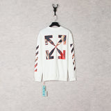Off White Long Sleeve Round Neck Sweater Autumn And Winter Caravaggio Oil Painting Printing Crew Neck Pullover Sweatshirt