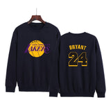 In Memory of Kobe Hoodie Kobe Memorial Clothing Casual Loose Men's and Women's Fleece round Neck Sweater