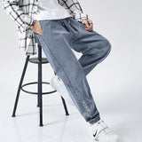 Men Trousers plus-Sized Straight-Leg Pants