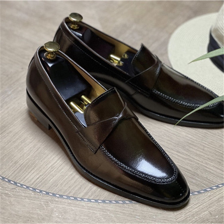 Loafers for Men Genuine Leather Men's Business Formal Leather Shoes