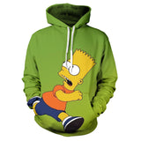 The Simpsons Hoodie Cartoon Series 3D Digital Printing Sweater