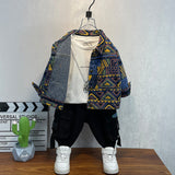 Toddler Boys Jackets Boys' Denim Jacket Spring and Autumn Children