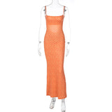 Women Exotic Dresses Spring and Summer Sexy Slim Fit Backless Strap Floral Dress