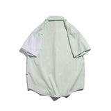 Men T Shirt Summer Casual Tops Cartoon Bear Multicolor Printing Fashion Cropped Sleeve