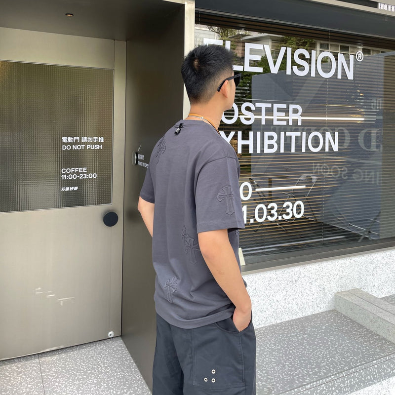 CHH Chrome Heart T Shirt Spring/Summer round Neck Short Sleeve T-shirt for Men and Women