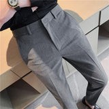 Men Trousers Embroidered Suit Pants