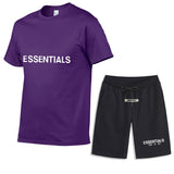 Fear Of God Fog Essentials Fashion Brand Casual Short-Sleeved Shorts Suit Chest