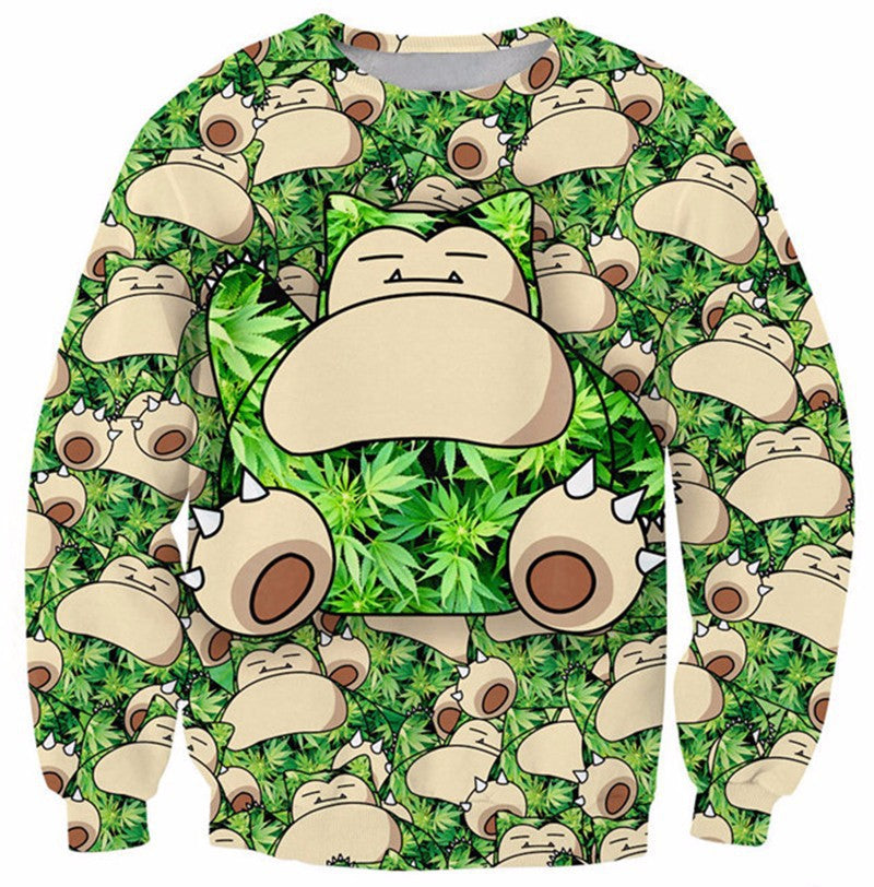 Men and Women Pokemon Pikachu Coat3d Digital Printing