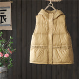 Women Winter Coats Puffer down Vest Fall/Winter down Jacket Vest Female Winter