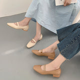 Nude Pumps Block Heel