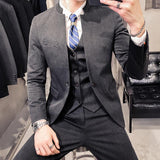 Casual Groom Attire Tuxedo Suits for Men Business Men Suit Casual Suit Men's Suits Men Coat