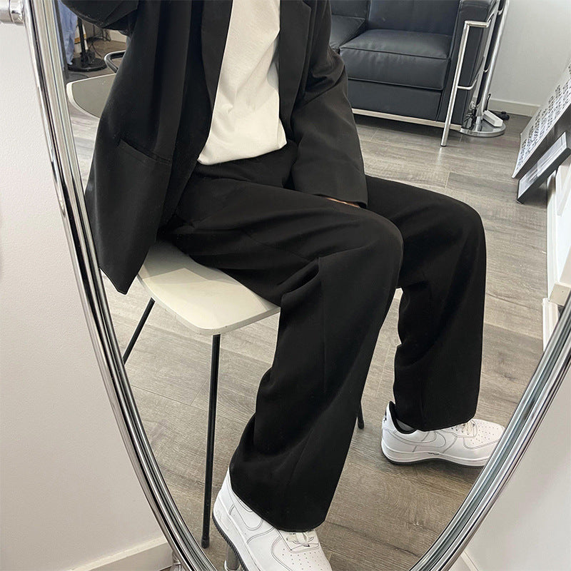 Men Suit Pants plus Size All-Matching Loose Casual Drape