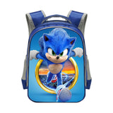 Sonic Backpack Sonic Elementary School Student Polyester School Bag Reflective Stripe Backpack