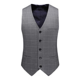 Double Brewed Seersucker Suit Men's Suit Set Plaid plus Size