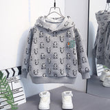 Toddler Boys Sweater Children's Clothing Boys' Spring and Autumn Clothing Hooded Sweater