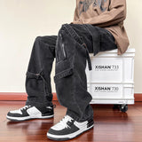 Men Cargo Pants Jeans Men Straight Cargo Pants