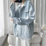 Denim Shirts Denim Jacket Men's Autumn Loose All-Matching Top Coat