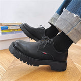 Indo Western Shoes British Style Thick Bottom Youth Men's Shoes