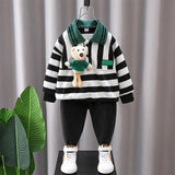 Toddler Boys Sweater Boys' Polo Shirt Children's Striped Bottoming Shirt