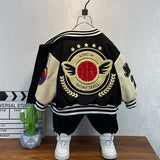 Toddler Boys Jackets Boys' Coat Spring And Autumn Children 'S Baseball Uniform