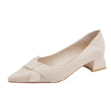 Nude Chunky Heel