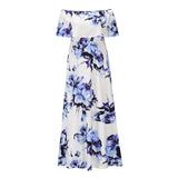 Beth Dutton Bohemian Dress Summer Spring Midi Dresses Sexy off-the-Shoulder Tube Top Printed Dress