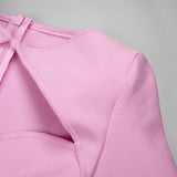 Emily Ratajkowski Dress Long Sleeve Stretch Knitted Dress