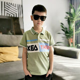 Children Boy Polo Shirts Summer Boys' Lapel Short Sleeve T-shirt