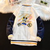 Corduroy Patch Jacket Corduroy Baseball Uniform Jacket