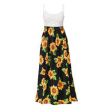 Beth Dutton Bohemian Dress Summer Spring Midi Dresses Lace Sling Floral Skirt