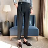 Men Trousers Striped Suit Pants