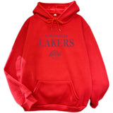 Slogan Graphic Hoodie Velvet Padded Hooded Sweatshirt