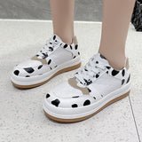Cow Print Hey Dude Shoes Chessboard Plaid Leisure Slip on Casual Shoes Pink Platform Women's Board Shoes