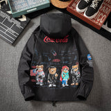 Varsity Jacket Hooded Printed Coat Sun Protection Clothing