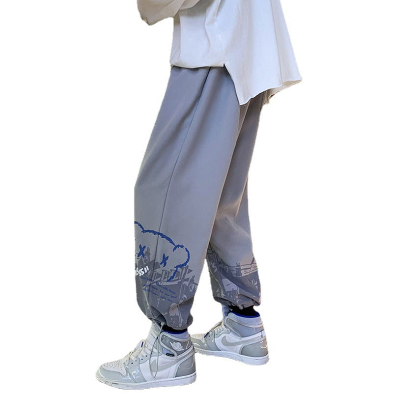 Nasa Sweatpants Summer Men's Summer Fashion Brand Student Loose