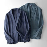 Mens Linen Suits Vintage Leisure Suit Men's plus Size Coat