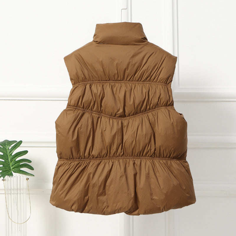 Women Winter Coats Puffer down Vest down Vest Women's Short Autumn and Winter Coat