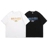 Men T Shirt Summer Casual Tops Men's Clothes Summer Wear Vintage Men's round Neck Short Sleeve Casual Loose Letter Printed T-shirt