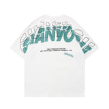 Men's T Shirt Summer Casual Tops Fashion Brand Letter Print Short-Sleeve T-shirt Men's Harajuku Style Half Sleeve Street Fashion Loose Pullover