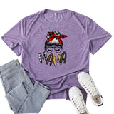 Boy Mama T Shirt Mama Leopard Print T-shirt