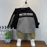 Toddler Boys Jackets Boys' Shirt Autumn Striped Coat Children